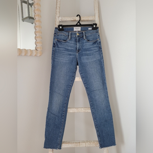 Frame Denim Denim - Frame Denim Le High Skinny High Waist Crop In Hazelwood Sz 25